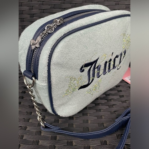 Juicy Couture Green Crossbody Bag with butterfly Design, Juicy couture crossbody - Picture 9 of 16